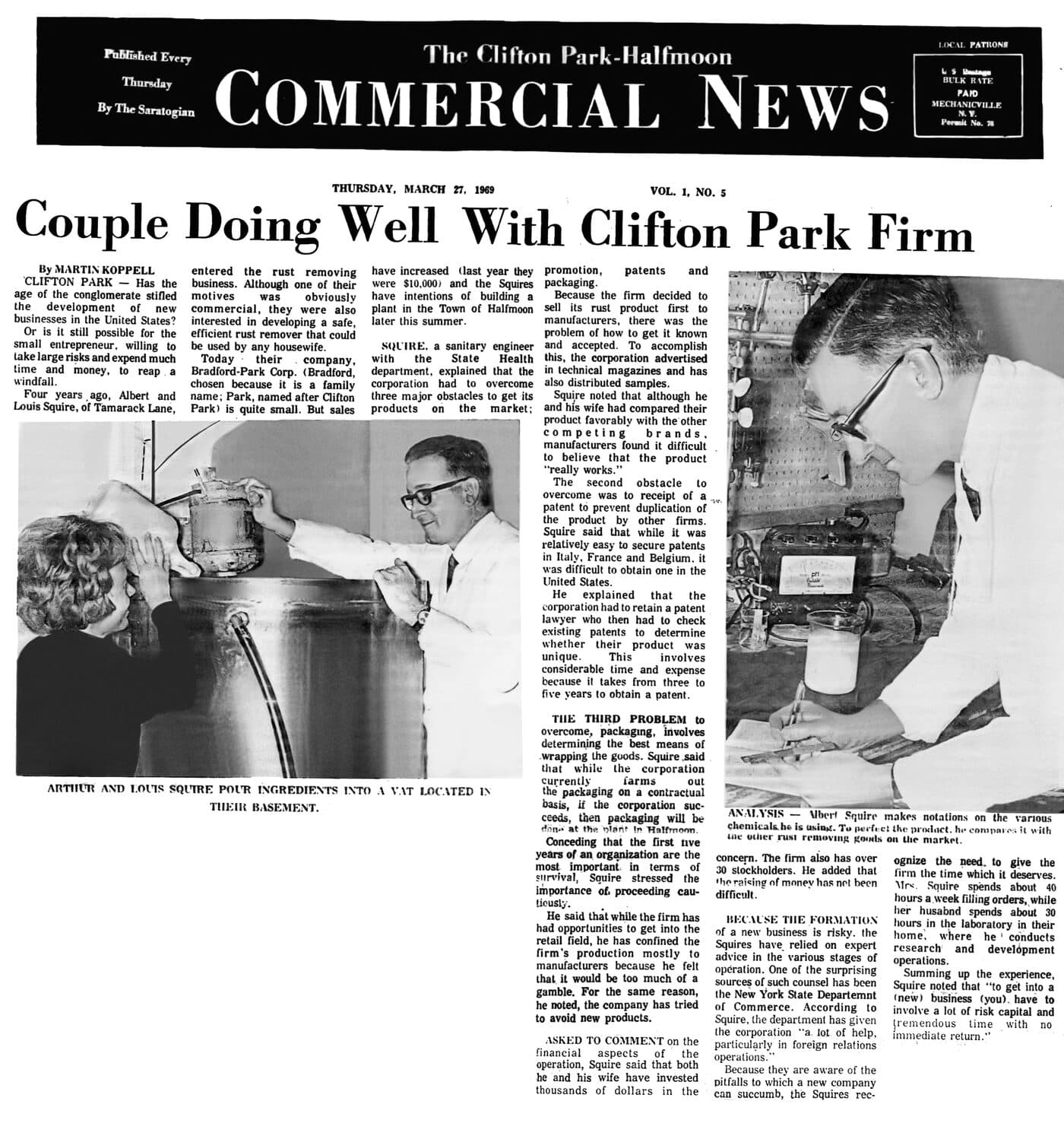 1969 newspaper article